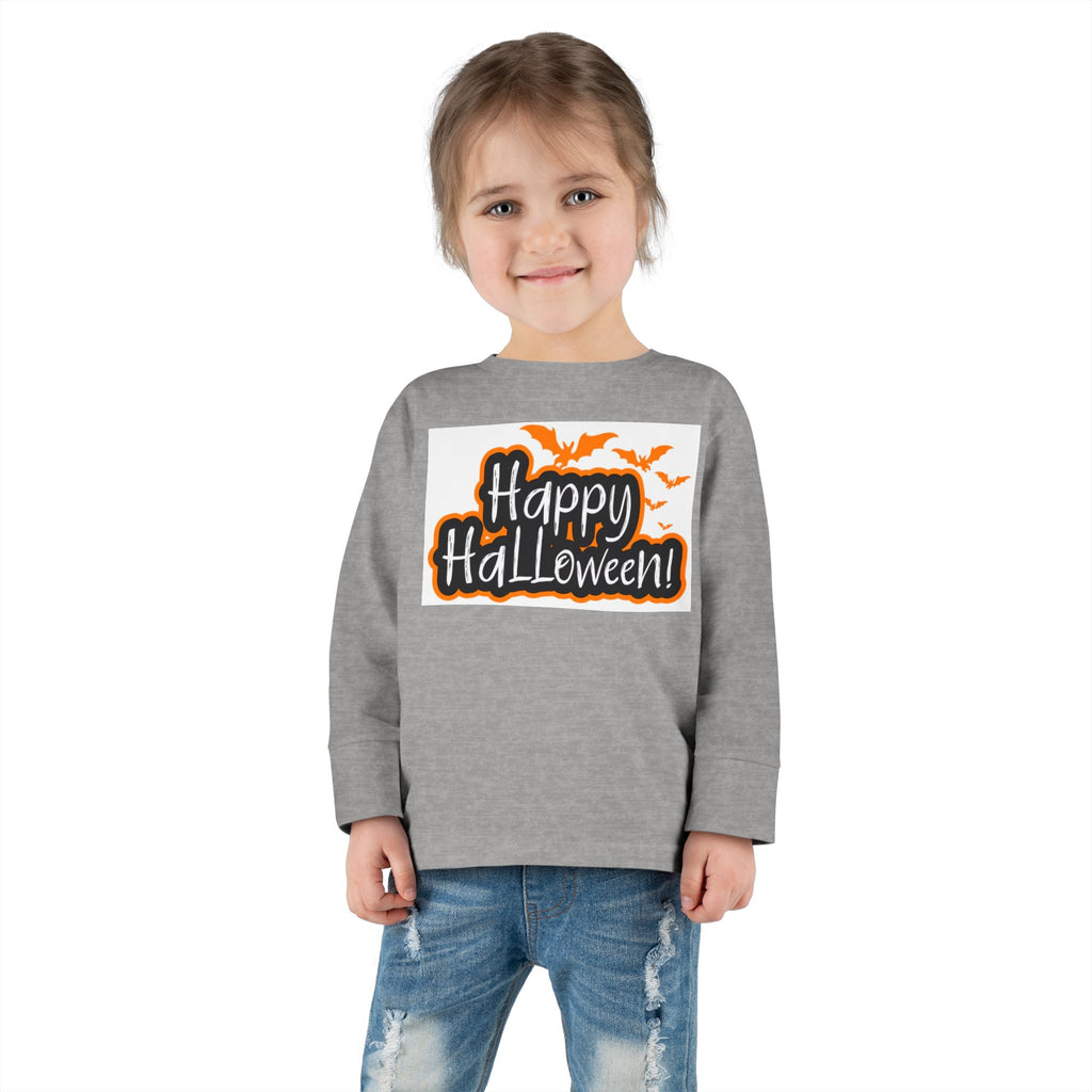 Toddler Halloween Long Sleeve Tee - Perfect for Trick-or-Treating, Fall Celebrations, Family Photos, Halloween Parties, Cute Toddler Outfit