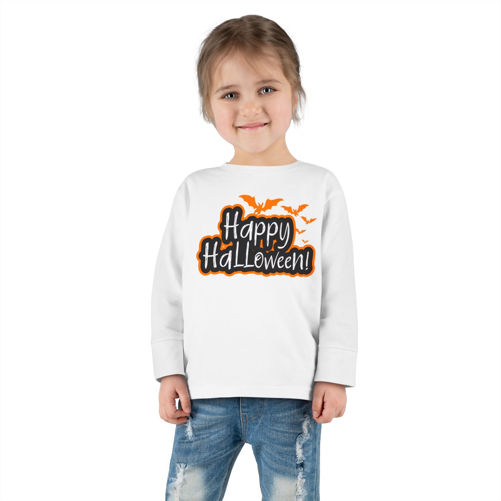 Toddler Halloween Long Sleeve Tee - Perfect for Trick-or-Treating, Fall Celebrations, Family Photos, Halloween Parties, Cute Toddler Outfit