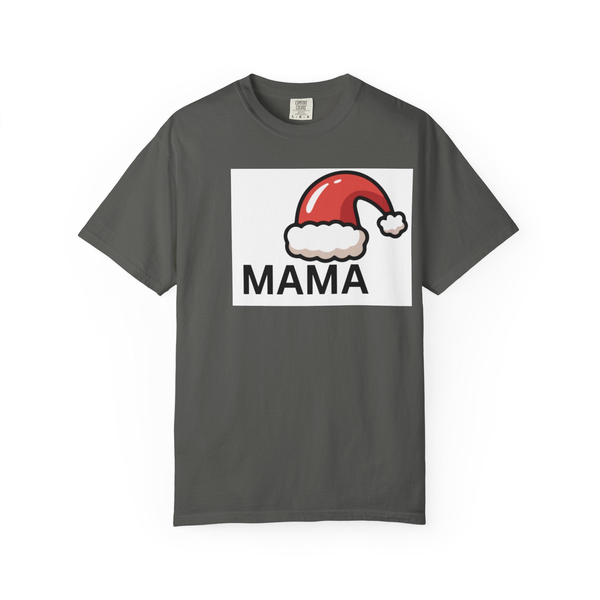 Mama Christmas T-Shirt — Santa Hat Mama Holiday Tee
