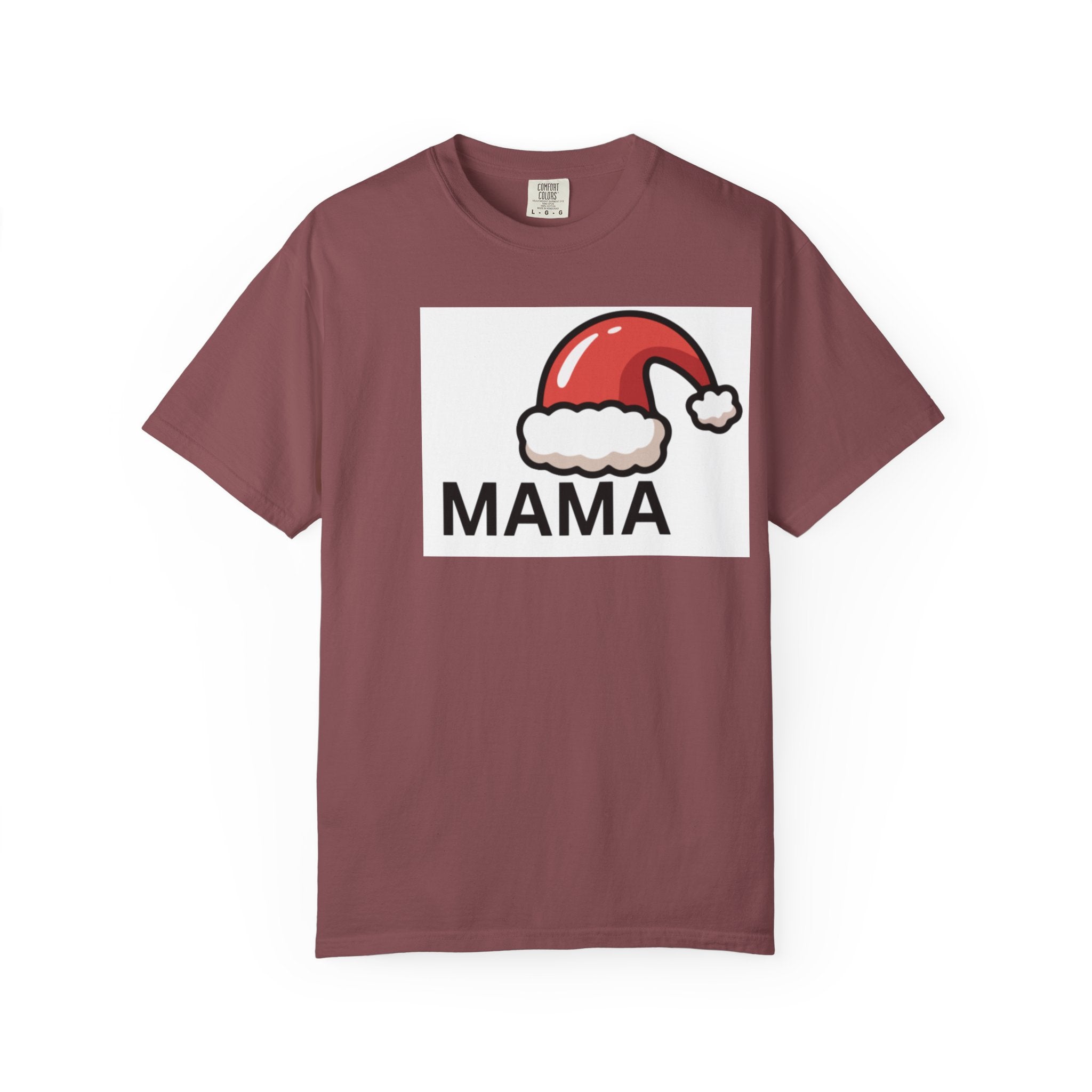 Mama Christmas T-Shirt — Santa Hat Mama Holiday Tee