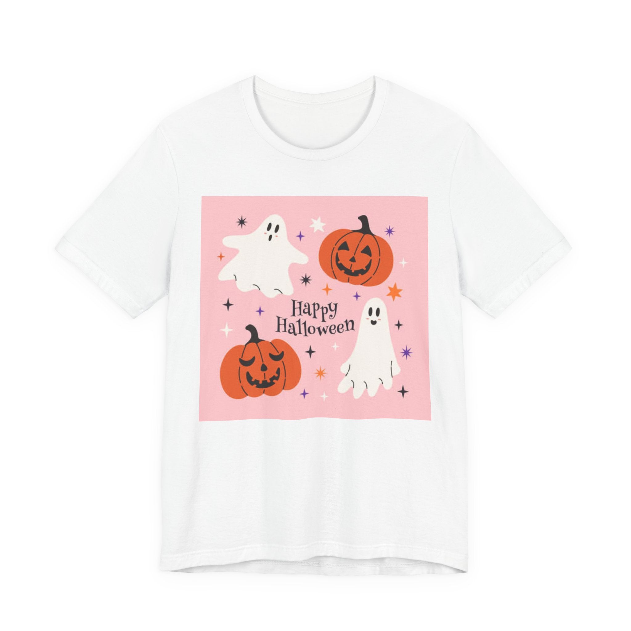 Happy Halloween Ghosts Tee, Spooky Shirt, Unisex Halloween T-Shirt, Ghost and Pumpkin Graphic Tee, Fall Celebration Apparel, Costume [...]