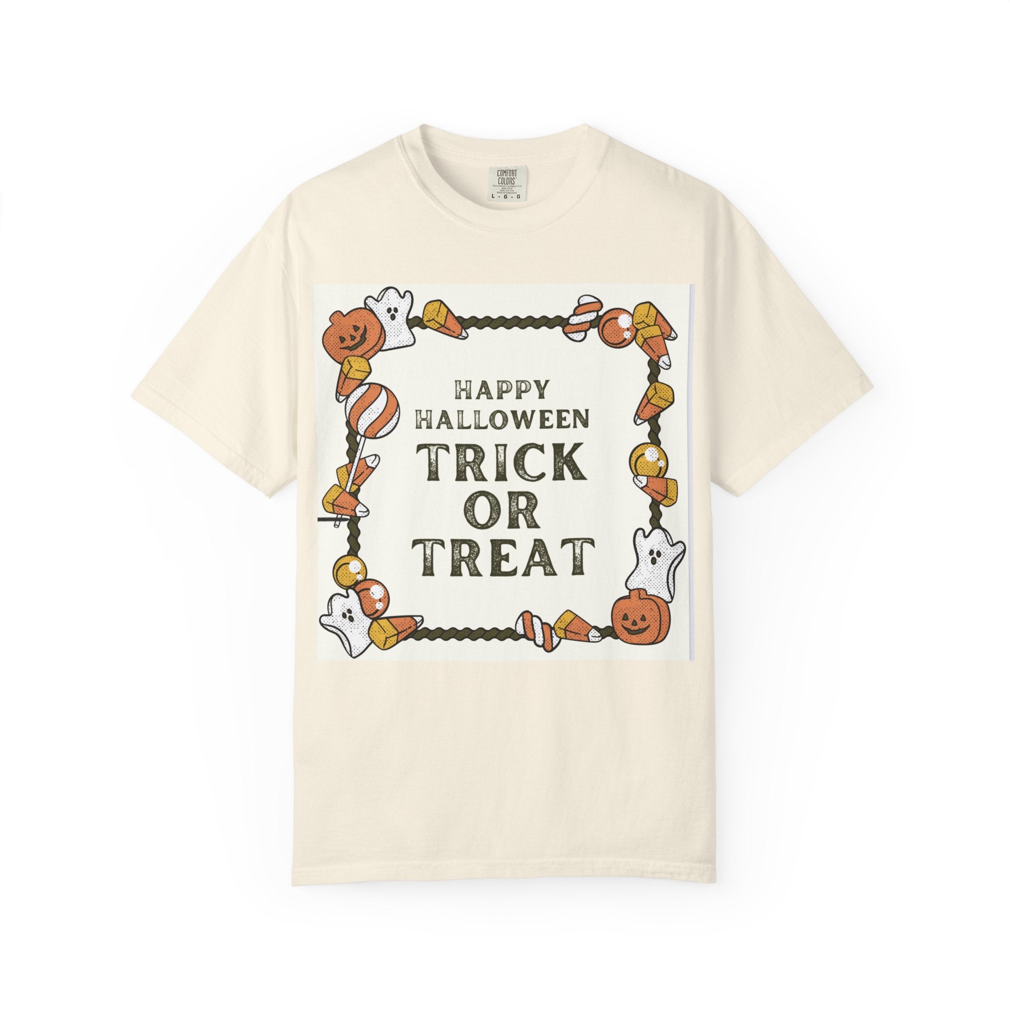 Halloween T-Shirt, Trick or Treat Shirt, Unisex Tee, Holiday Apparel, Fun Halloween Outfit, Seasonal Gift