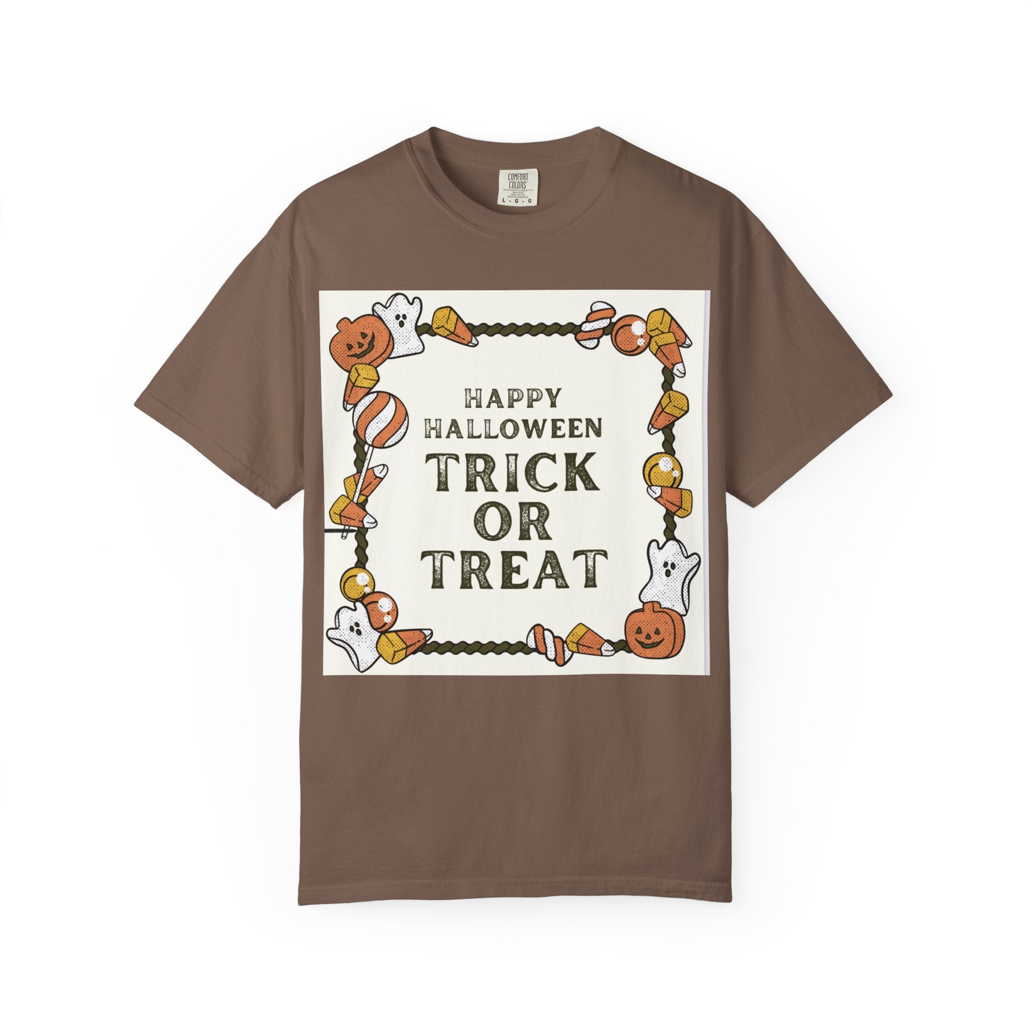 Halloween T-Shirt, Trick or Treat Shirt, Unisex Tee, Holiday Apparel, Fun Halloween Outfit, Seasonal Gift