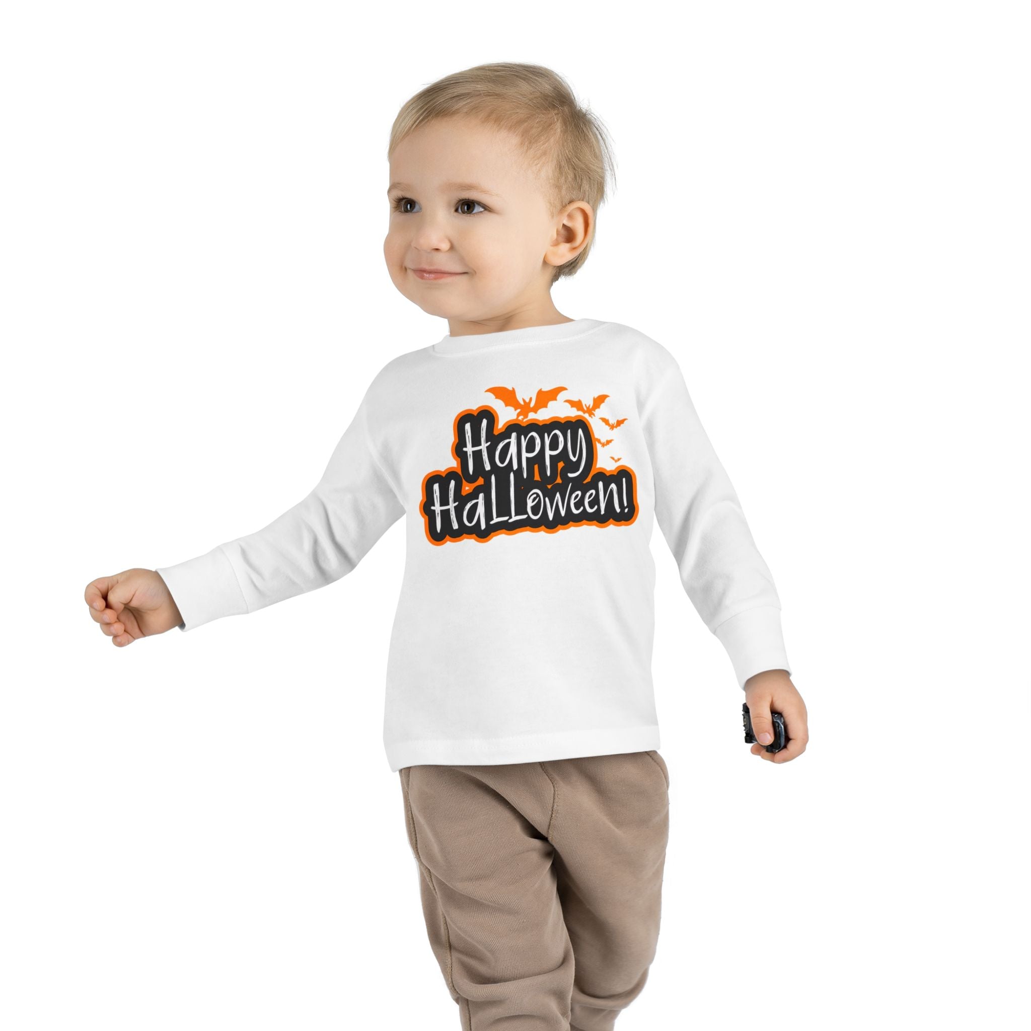 Toddler Halloween Long Sleeve Tee - Perfect for Trick-or-Treating, Fall Celebrations, Family Photos, Halloween Parties, Cute Toddler Outfit