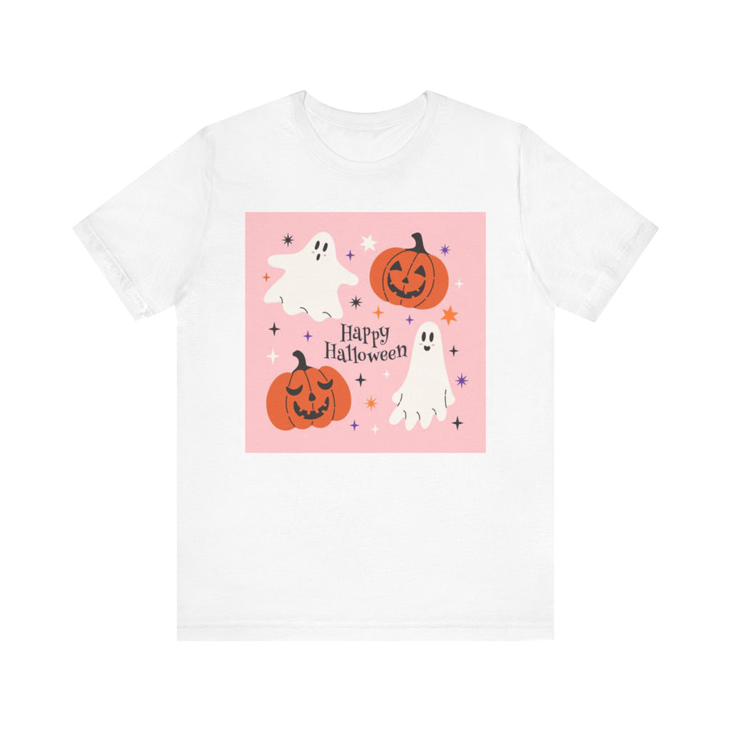 Happy Halloween Ghosts Tee, Spooky Shirt, Unisex Halloween T-Shirt, Ghost and Pumpkin Graphic Tee, Fall Celebration Apparel, Costume [...]