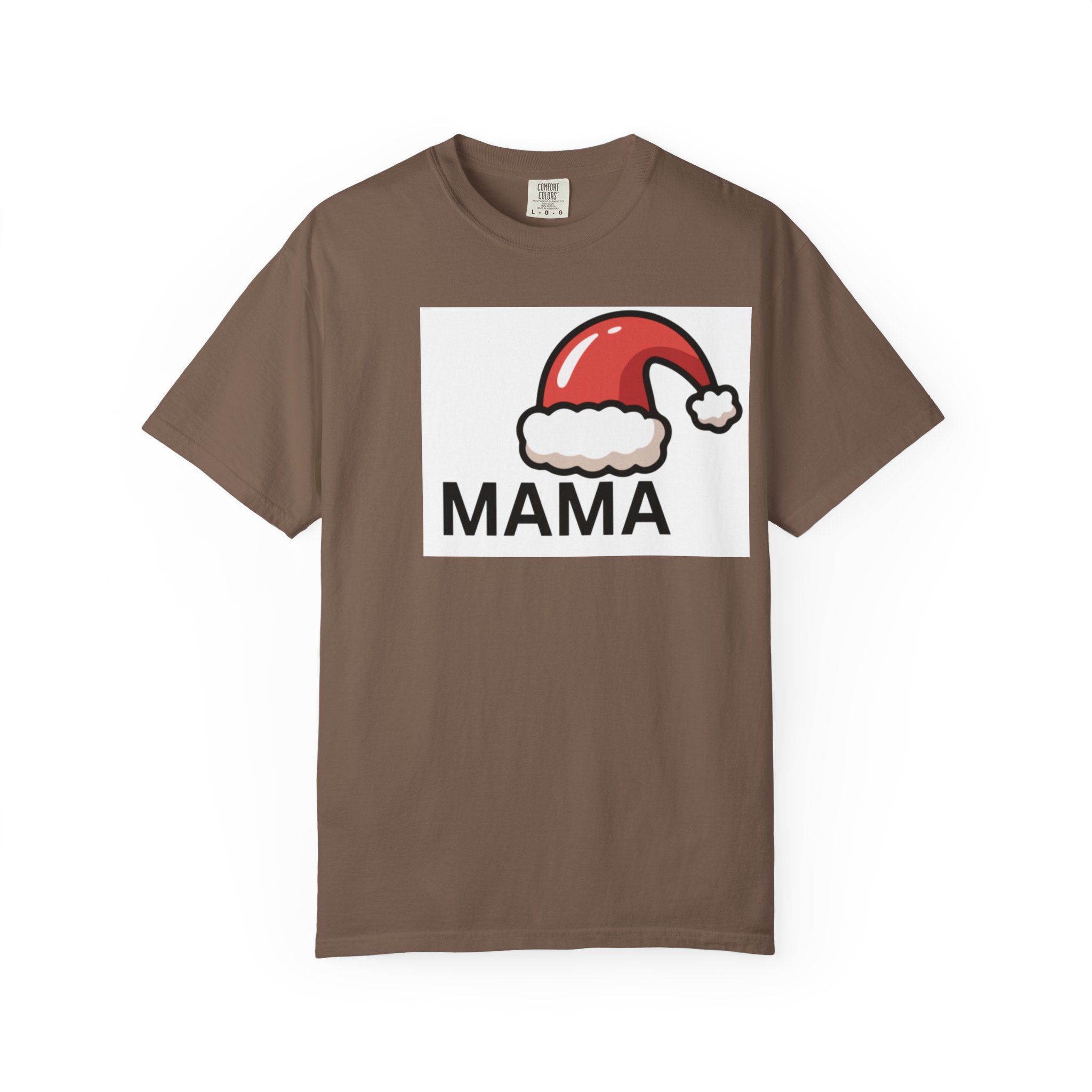 Mama Christmas T-Shirt — Santa Hat Mama Holiday Tee