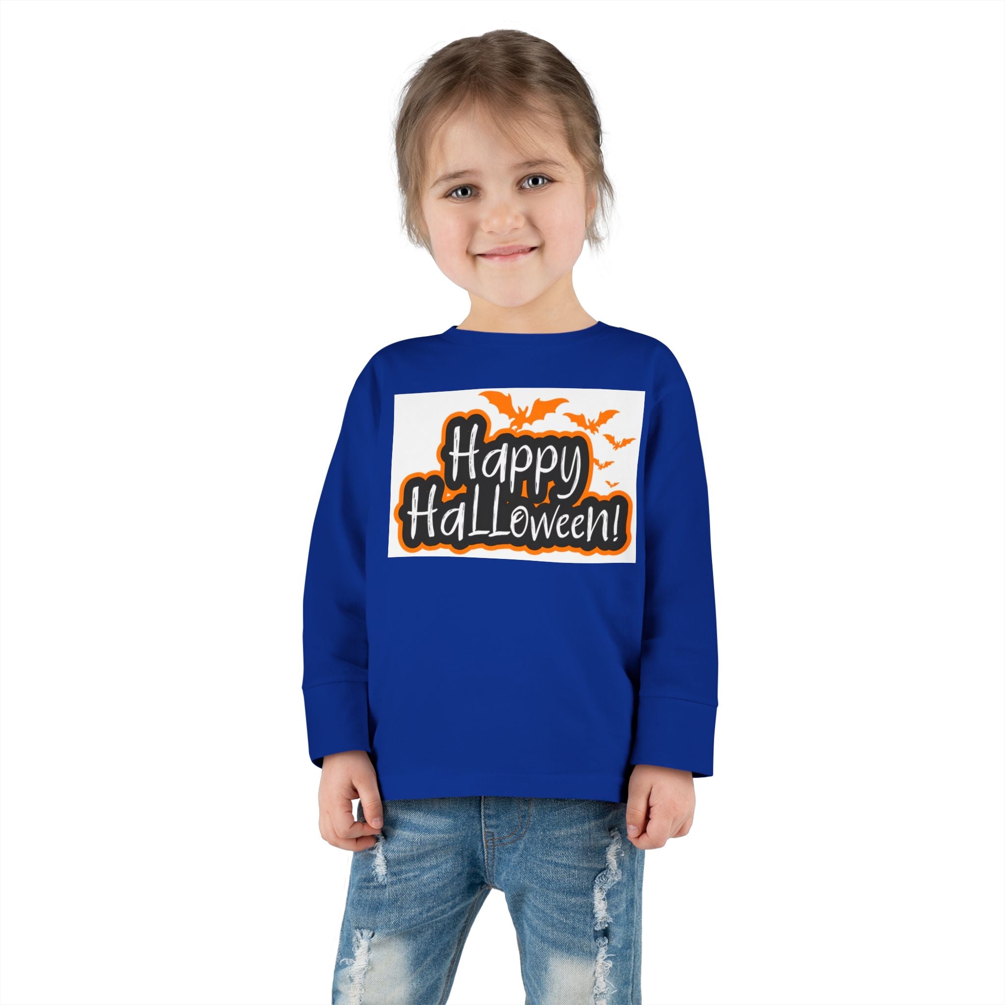 Toddler Halloween Long Sleeve Tee - Perfect for Trick-or-Treating, Fall Celebrations, Family Photos, Halloween Parties, Cute Toddler Outfit