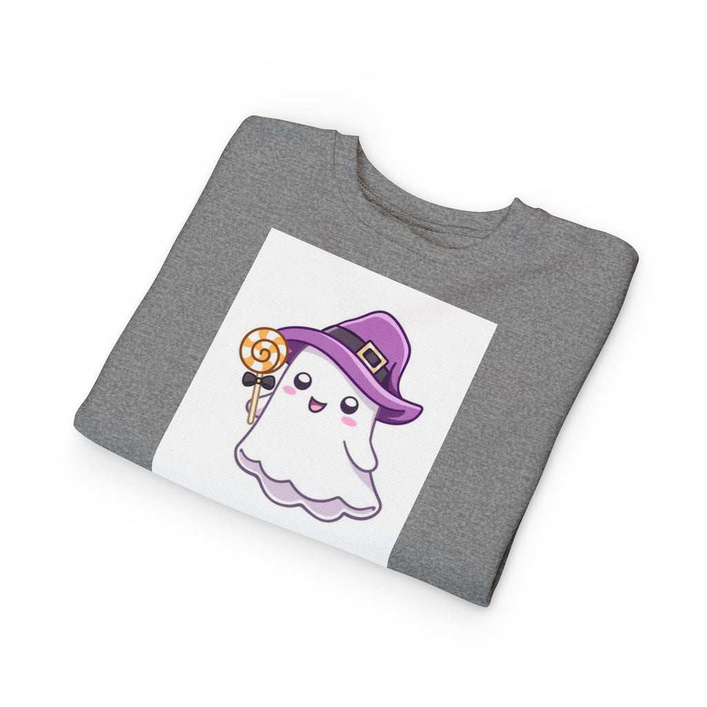 Adorable Toddler Ghost Sweatshirt for Halloween Fun, Kids' Holiday Clothing, Cute Costume, Perfect for Trick-or-Treating, Cozy Kids Gift