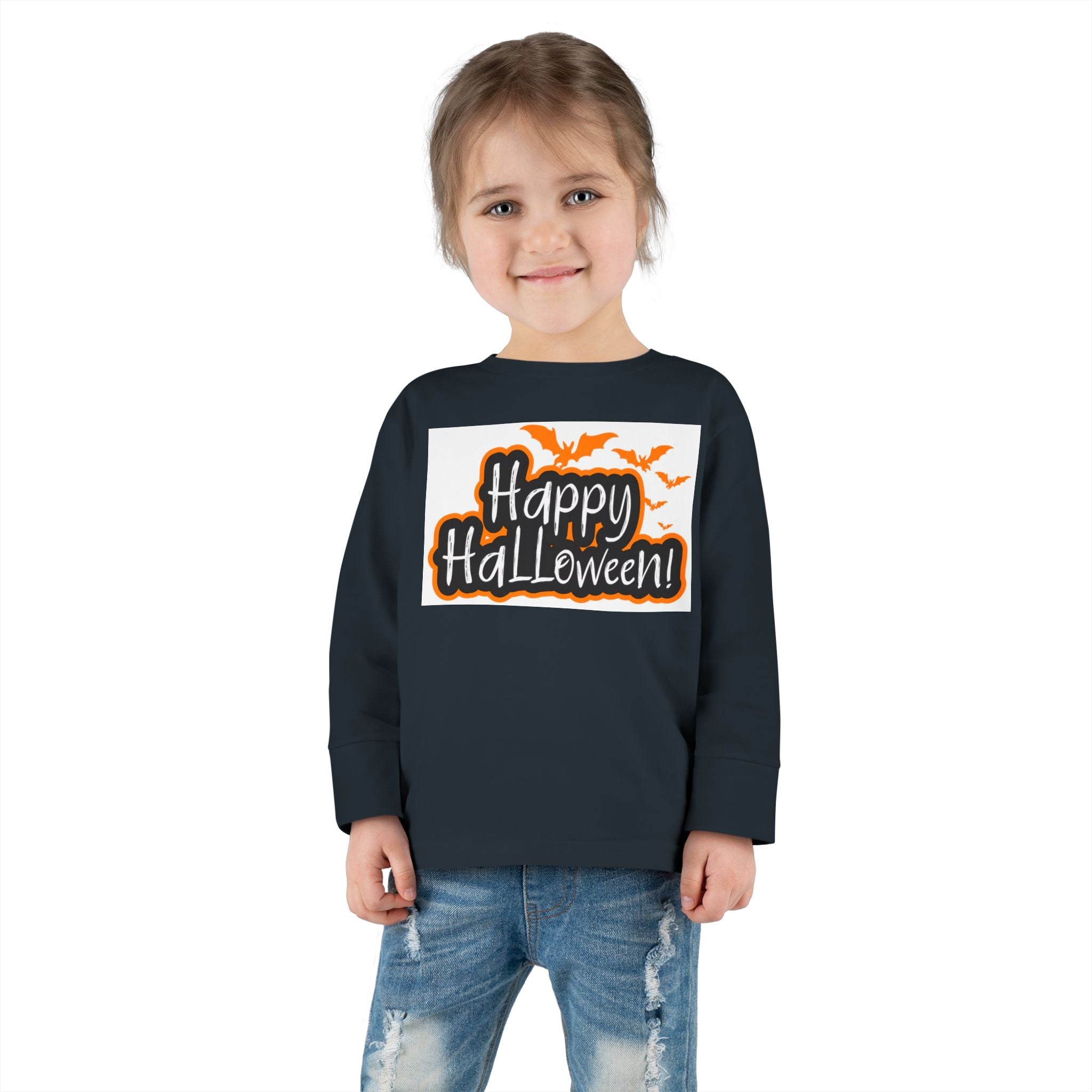 Toddler Halloween Long Sleeve Tee - Perfect for Trick-or-Treating, Fall Celebrations, Family Photos, Halloween Parties, Cute Toddler Outfit