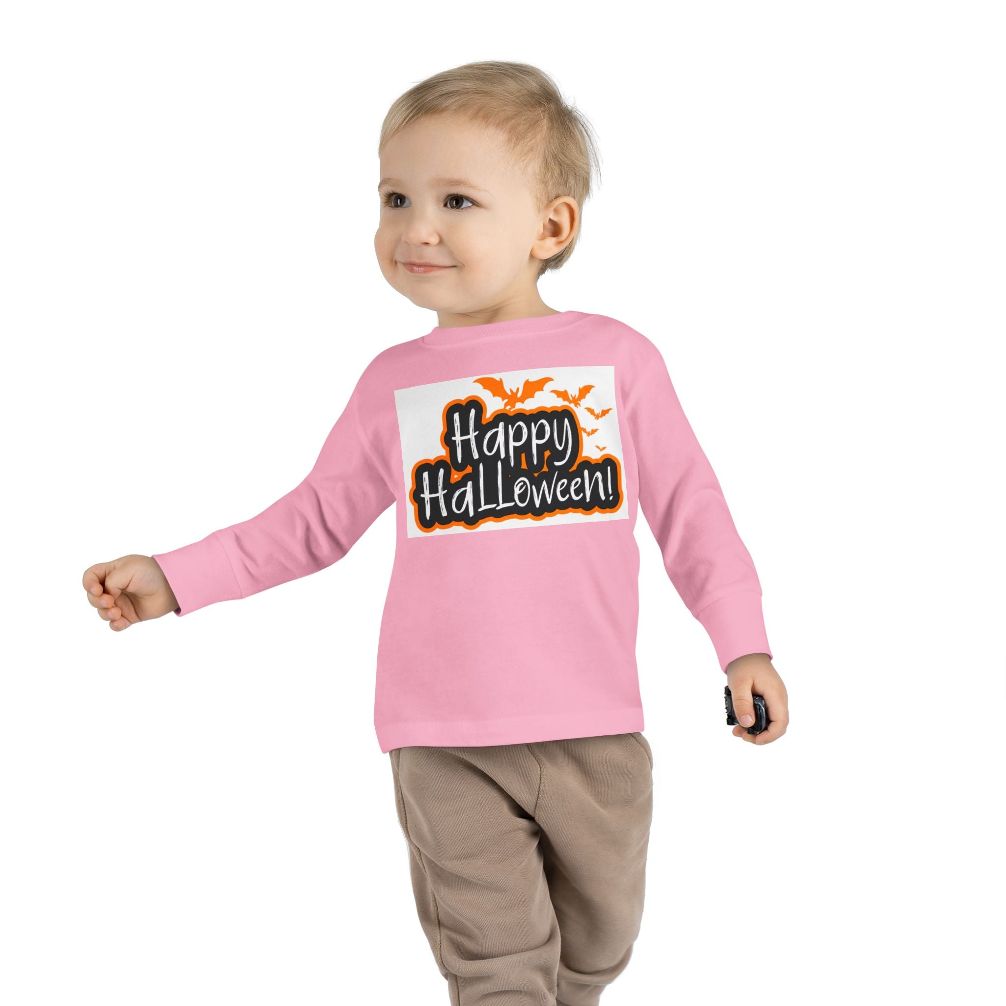 Toddler Halloween Long Sleeve Tee - Perfect for Trick-or-Treating, Fall Celebrations, Family Photos, Halloween Parties, Cute Toddler Outfit