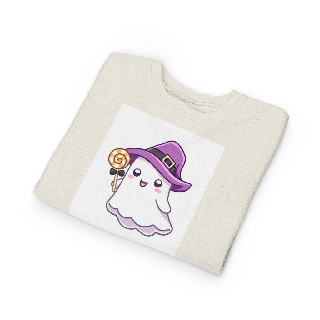 Adorable Toddler Ghost Sweatshirt for Halloween Fun, Kids' Holiday Clothing, Cute Costume, Perfect for Trick-or-Treating, Cozy Kids Gift