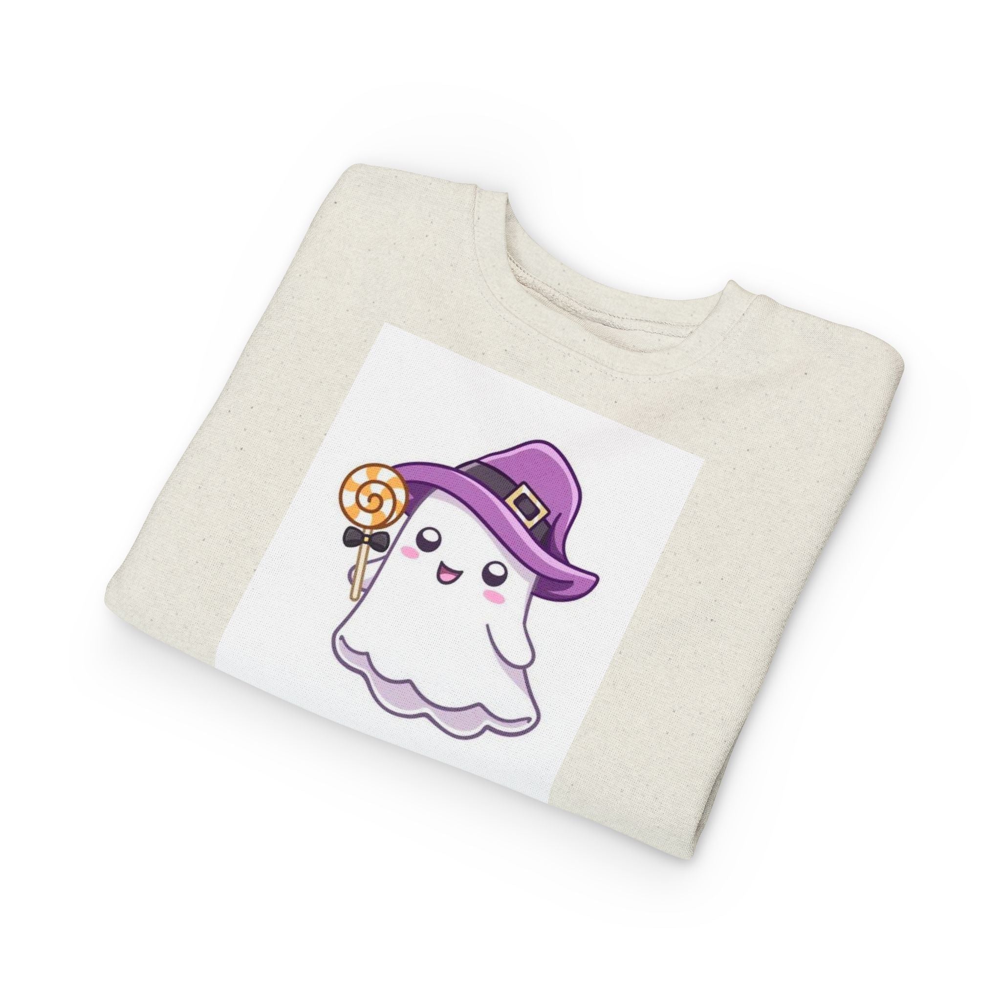 Adorable Toddler Ghost Sweatshirt for Halloween Fun, Kids' Holiday Clothing, Cute Costume, Perfect for Trick-or-Treating, Cozy Kids Gift