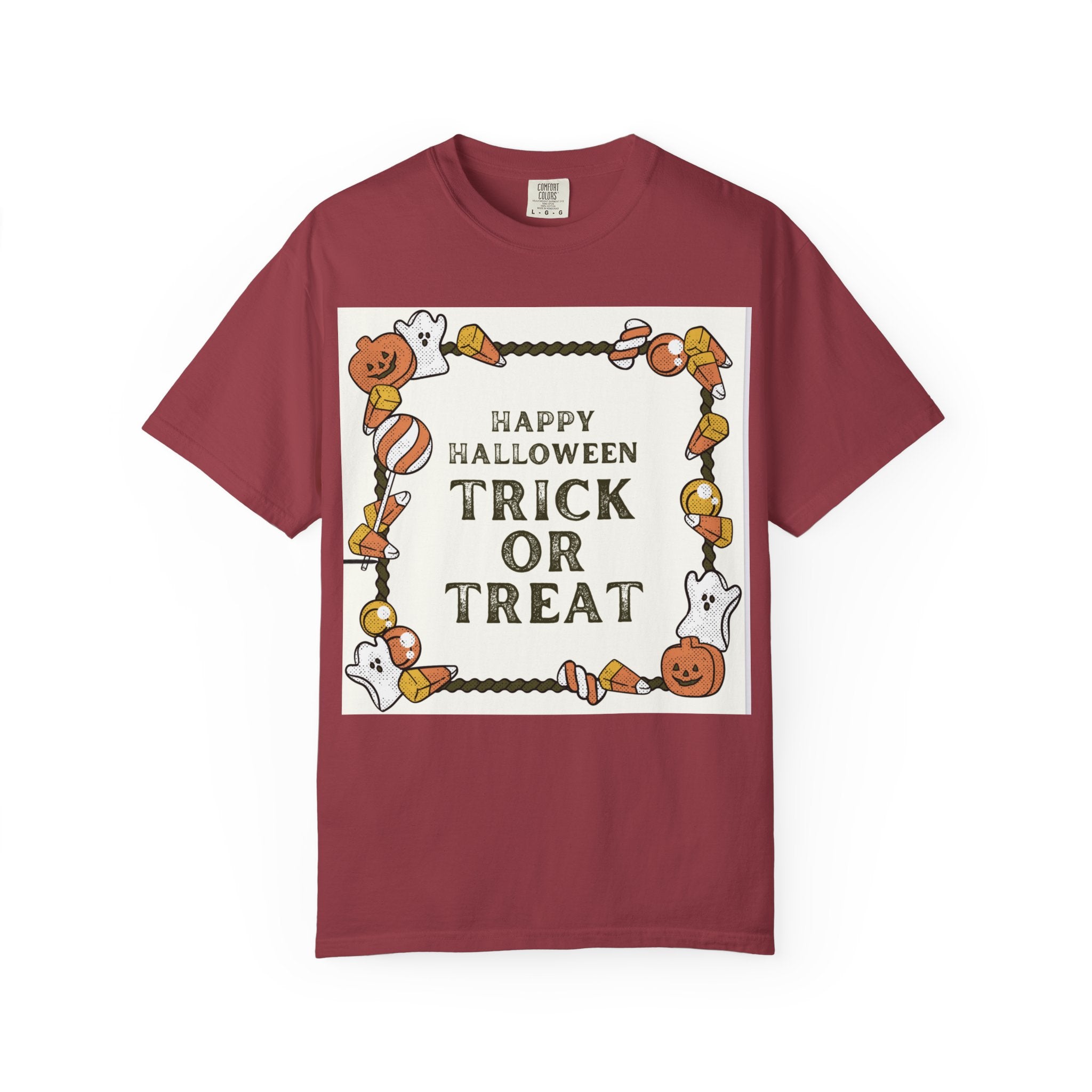 Halloween T-Shirt, Trick or Treat Shirt, Unisex Tee, Holiday Apparel, Fun Halloween Outfit, Seasonal Gift