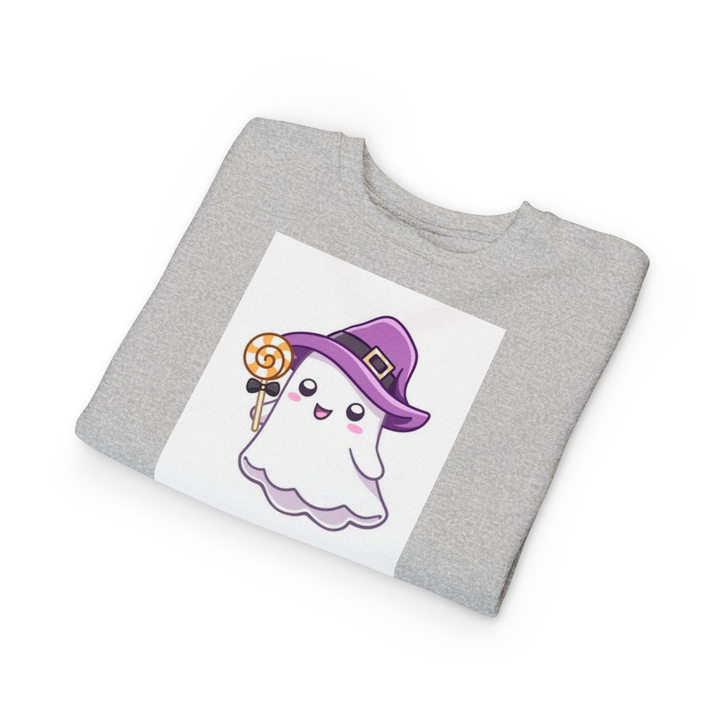Adorable Toddler Ghost Sweatshirt for Halloween Fun, Kids' Holiday Clothing, Cute Costume, Perfect for Trick-or-Treating, Cozy Kids Gift