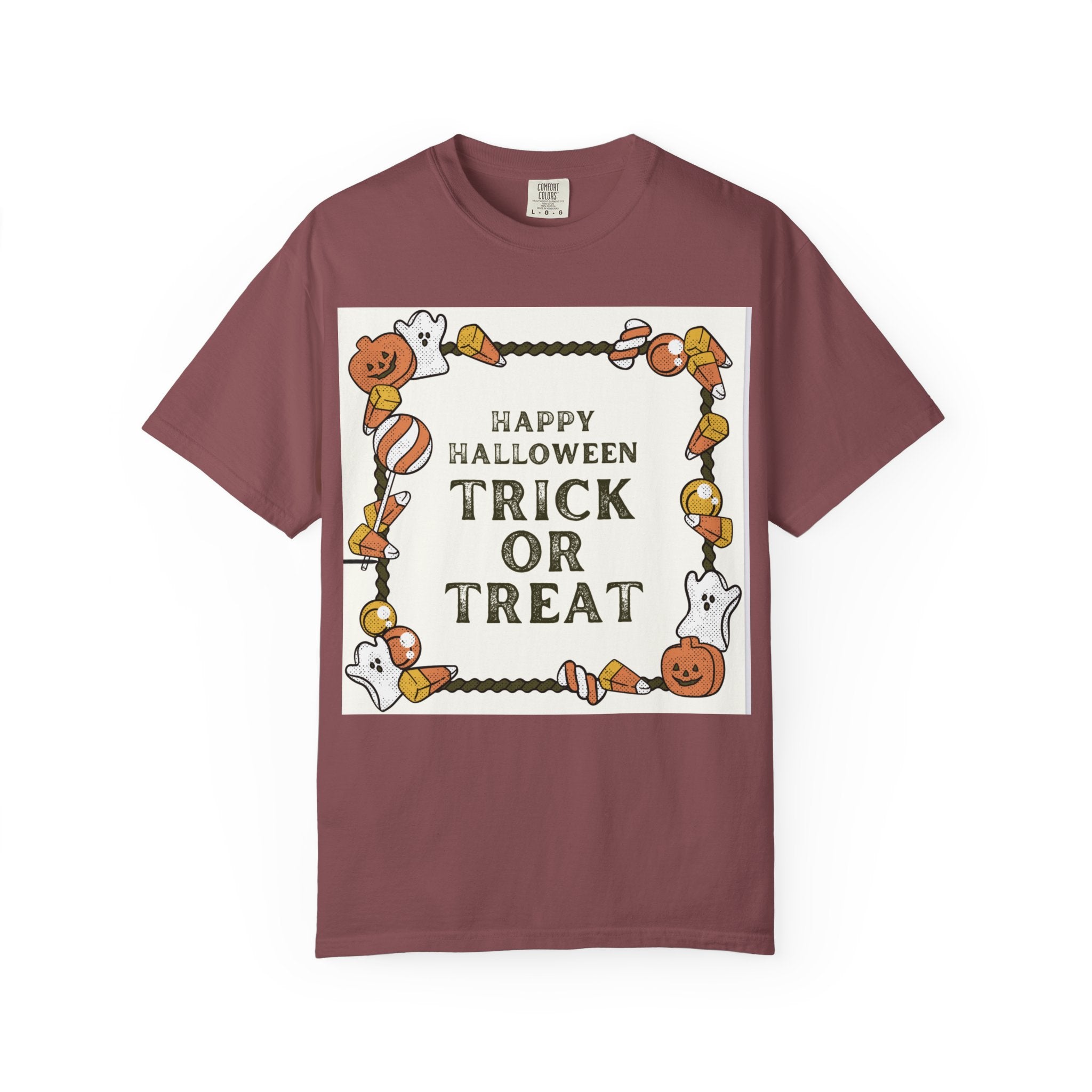 Halloween T-Shirt, Trick or Treat Shirt, Unisex Tee, Holiday Apparel, Fun Halloween Outfit, Seasonal Gift