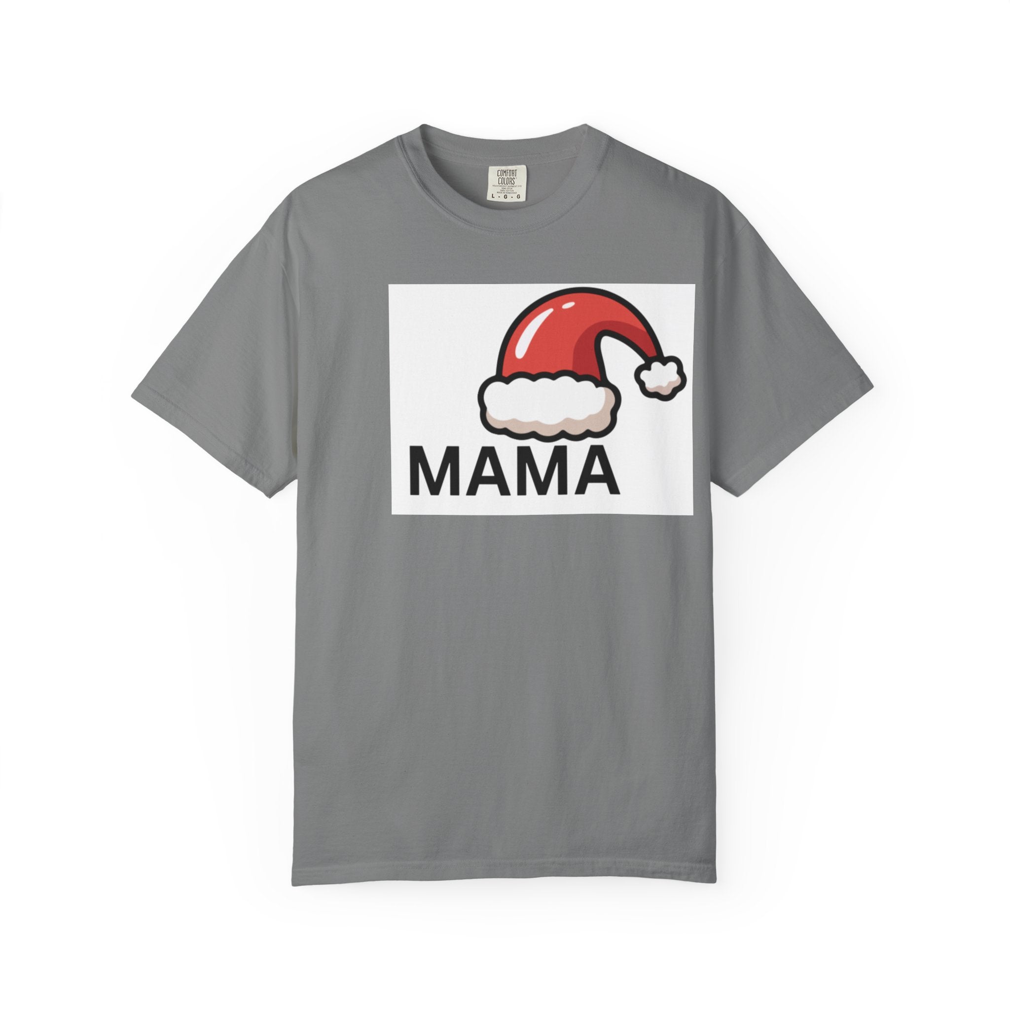 Mama Christmas T-Shirt — Santa Hat Mama Holiday Tee