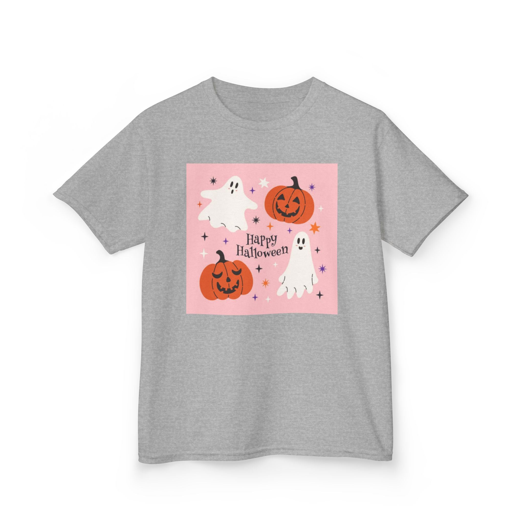 Kids Halloween Tee, Spooky Ghost Shirt, Pumpkin Graphic Tee, Trick or Treat Shirt, Fun Halloween Costume Shirt, Kids Holiday Apparel