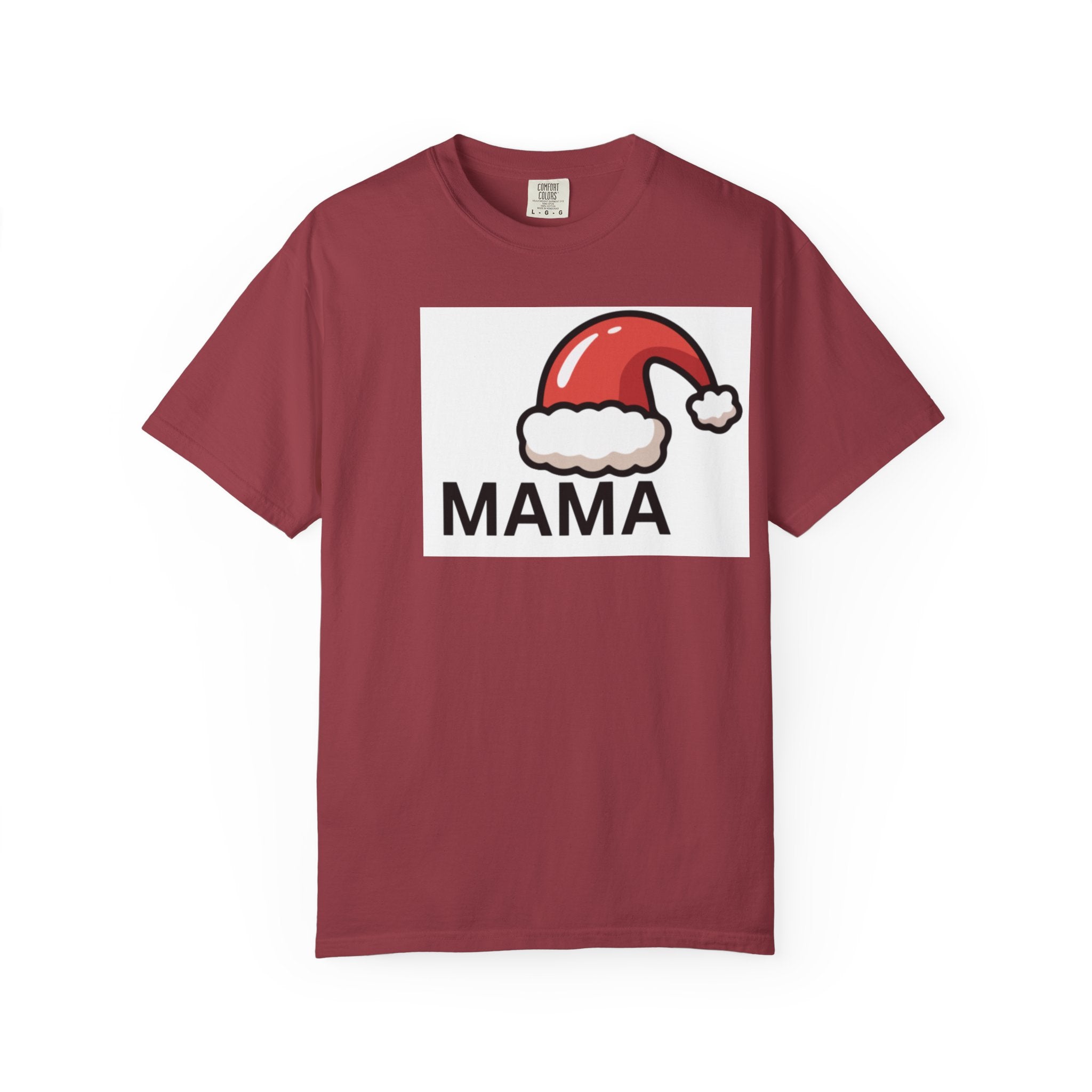 Mama Christmas T-Shirt — Santa Hat Mama Holiday Tee