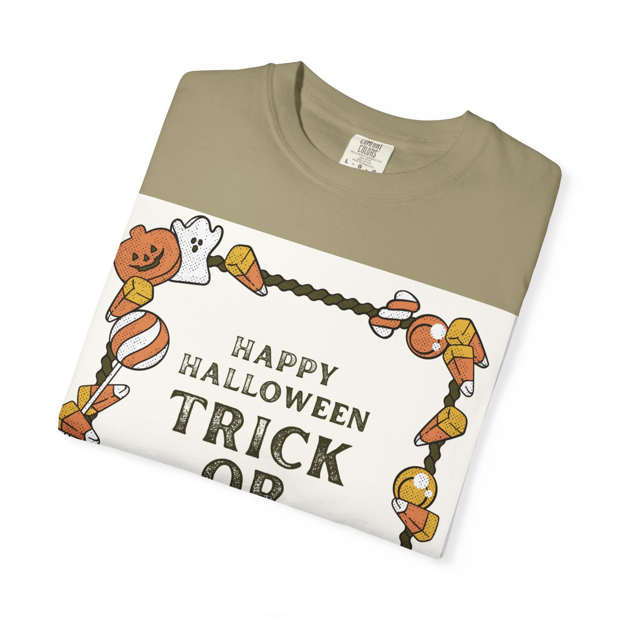 Halloween T-Shirt, Trick or Treat Shirt, Unisex Tee, Holiday Apparel, Fun Halloween Outfit, Seasonal Gift