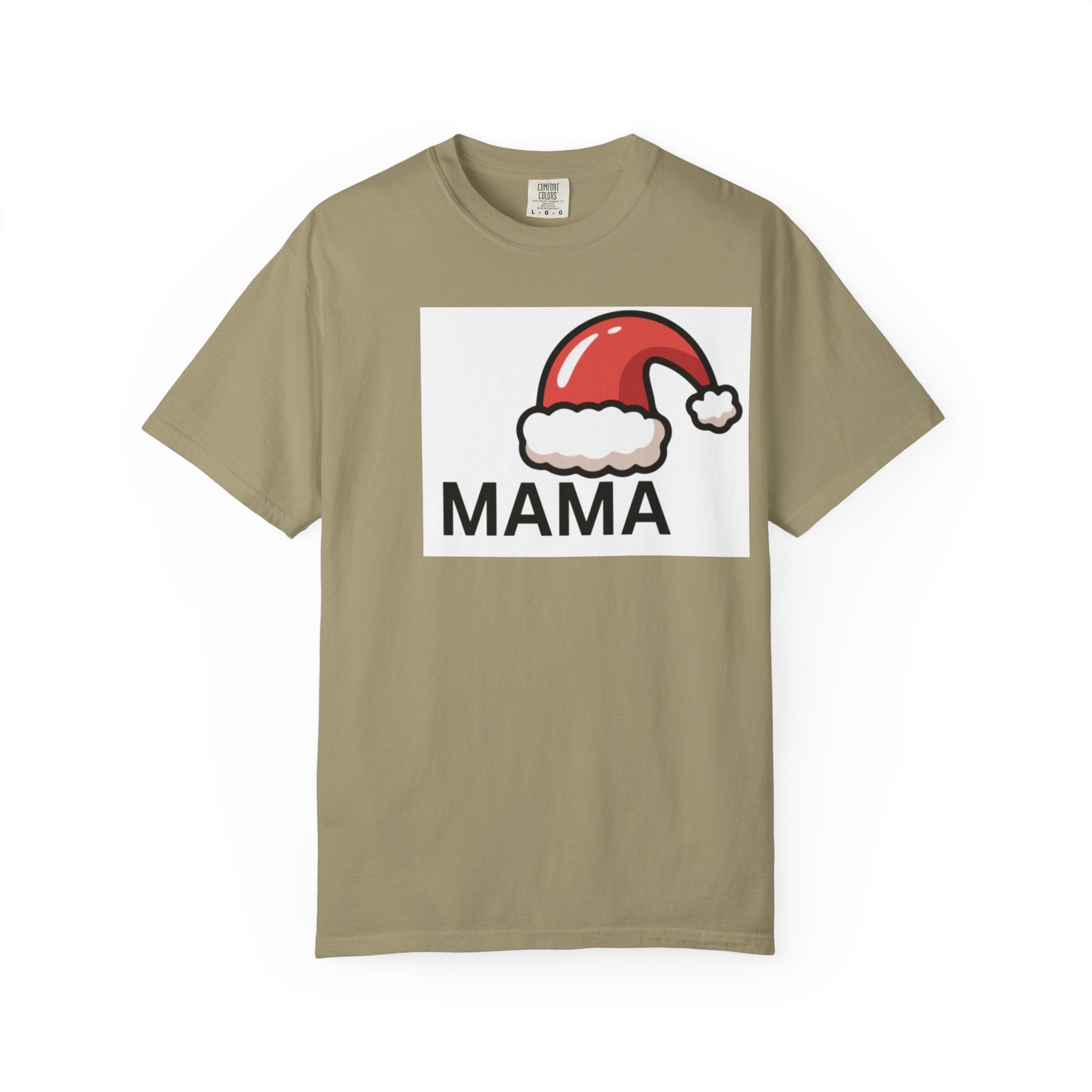Mama Christmas T-Shirt — Santa Hat Mama Holiday Tee