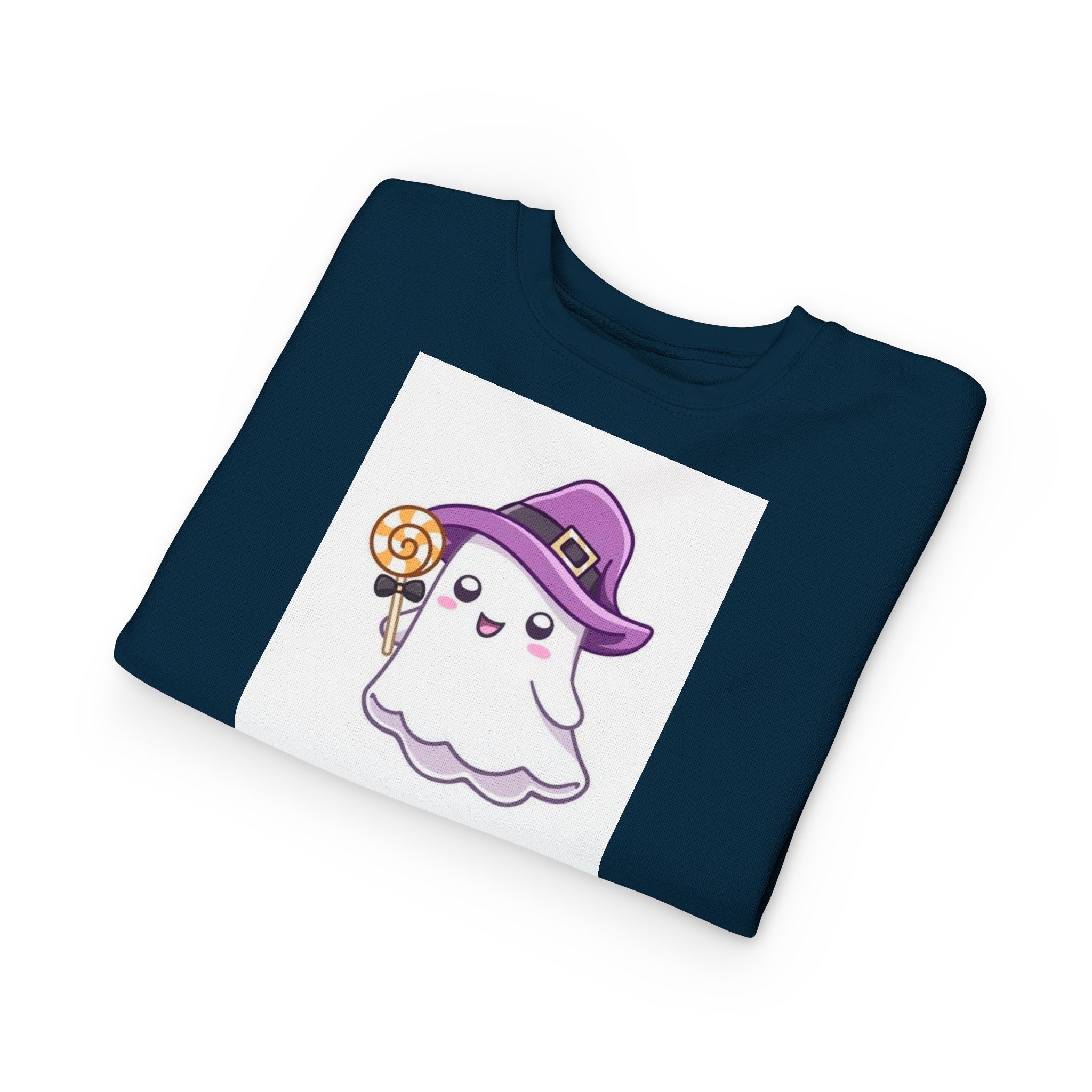 Adorable Toddler Ghost Sweatshirt for Halloween Fun, Kids' Holiday Clothing, Cute Costume, Perfect for Trick-or-Treating, Cozy Kids Gift