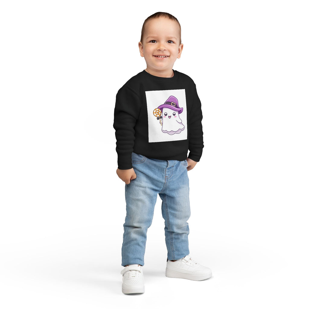 Adorable Toddler Ghost Sweatshirt for Halloween Fun, Kids' Holiday Clothing, Cute Costume, Perfect for Trick-or-Treating, Cozy Kids Gift