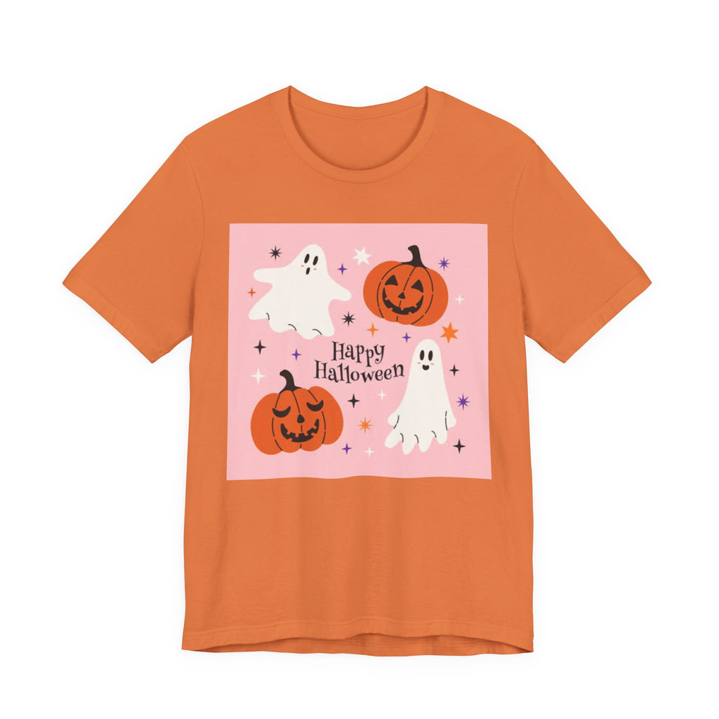 Happy Halloween Ghosts Tee, Spooky Shirt, Unisex Halloween T-Shirt, Ghost and Pumpkin Graphic Tee, Fall Celebration Apparel, Costume [...]