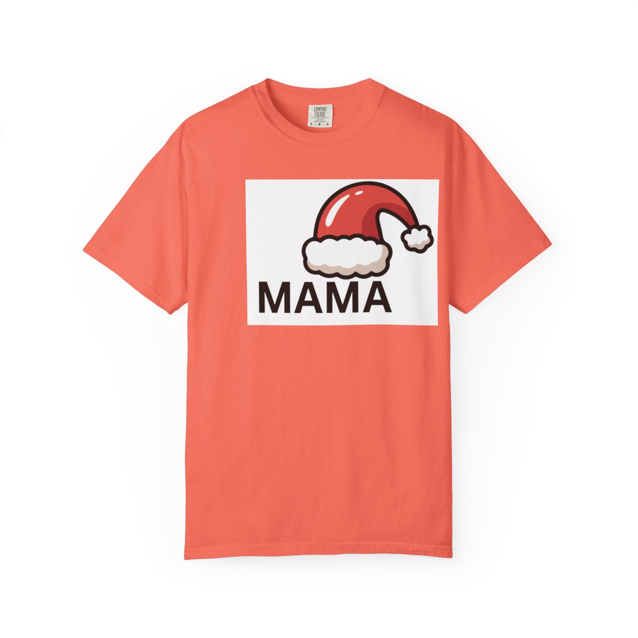 Mama Christmas T-Shirt — Santa Hat Mama Holiday Tee