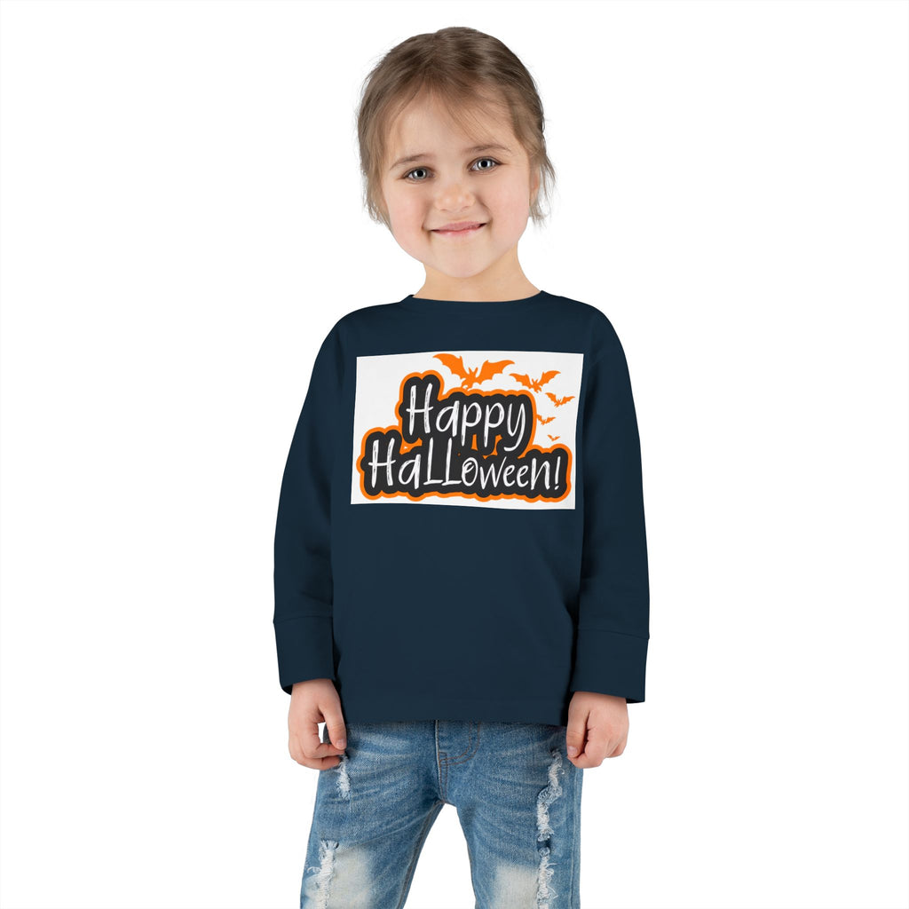 Toddler Halloween Long Sleeve Tee - Perfect for Trick-or-Treating, Fall Celebrations, Family Photos, Halloween Parties, Cute Toddler Outfit