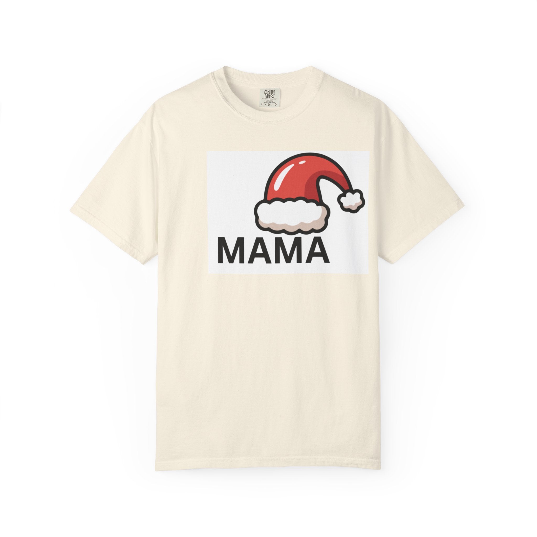 Mama Christmas T-Shirt — Santa Hat Mama Holiday Tee