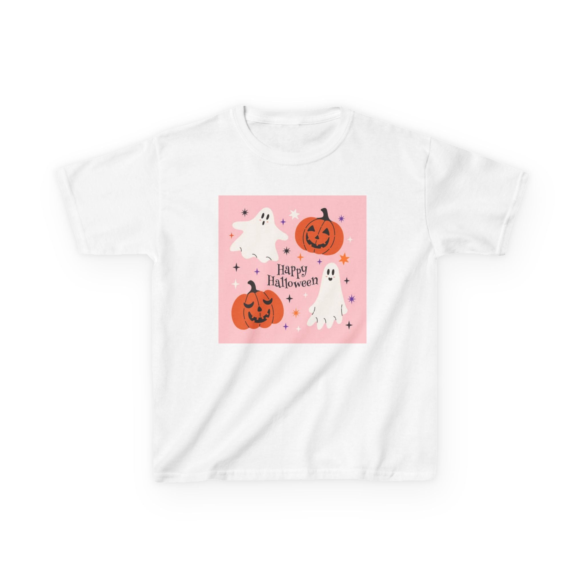 Kids Halloween Tee, Spooky Ghost Shirt, Pumpkin Graphic Tee, Trick or Treat Shirt, Fun Halloween Costume Shirt, Kids Holiday Apparel