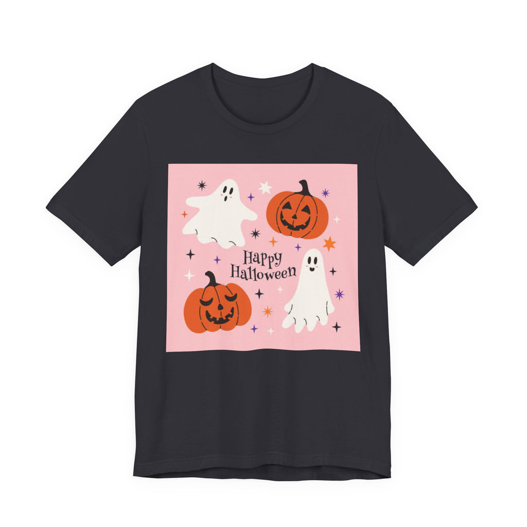 Happy Halloween Ghosts Tee, Spooky Shirt, Unisex Halloween T-Shirt, Ghost and Pumpkin Graphic Tee, Fall Celebration Apparel, Costume [...]