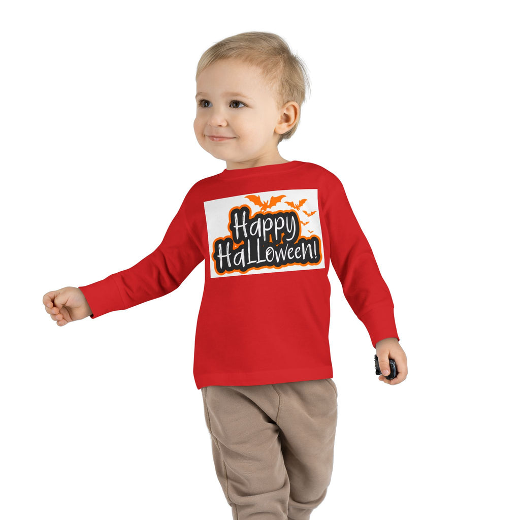 Toddler Halloween Long Sleeve Tee - Perfect for Trick-or-Treating, Fall Celebrations, Family Photos, Halloween Parties, Cute Toddler Outfit