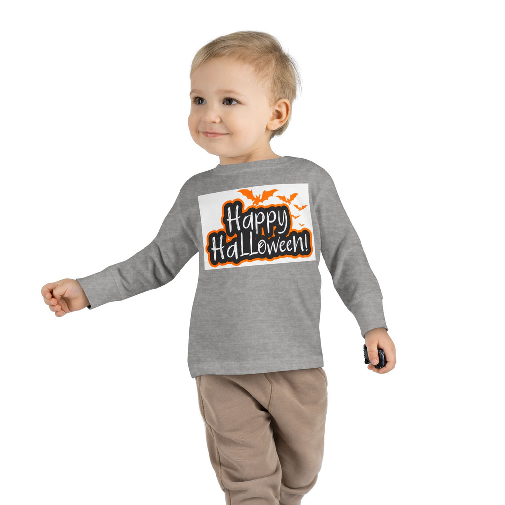 Toddler Halloween Long Sleeve Tee - Perfect for Trick-or-Treating, Fall Celebrations, Family Photos, Halloween Parties, Cute Toddler Outfit