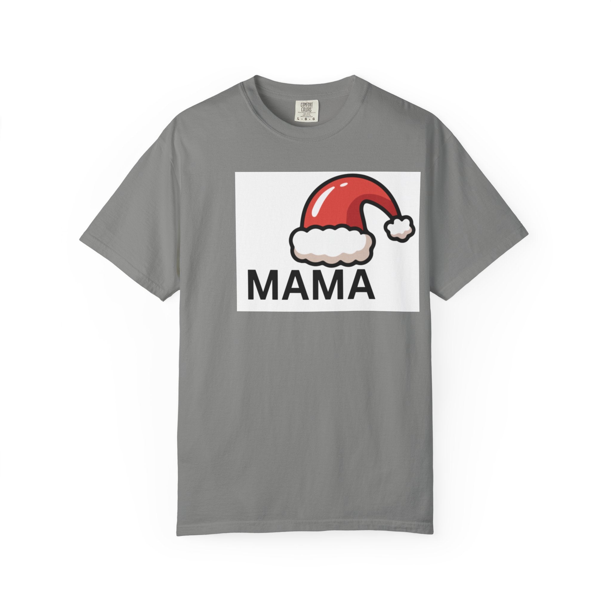 Mama Christmas T-Shirt — Santa Hat Mama Holiday Tee