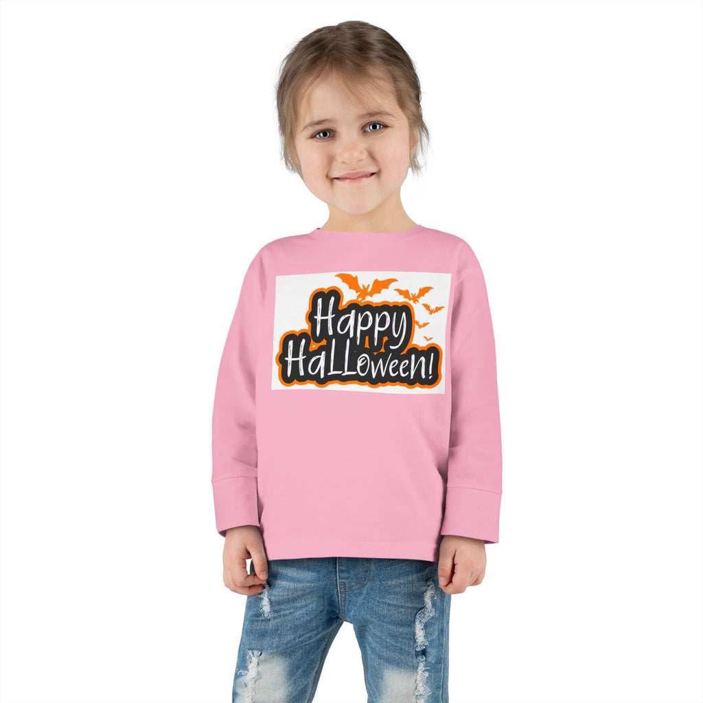 Toddler Halloween Long Sleeve Tee - Perfect for Trick-or-Treating, Fall Celebrations, Family Photos, Halloween Parties, Cute Toddler Outfit