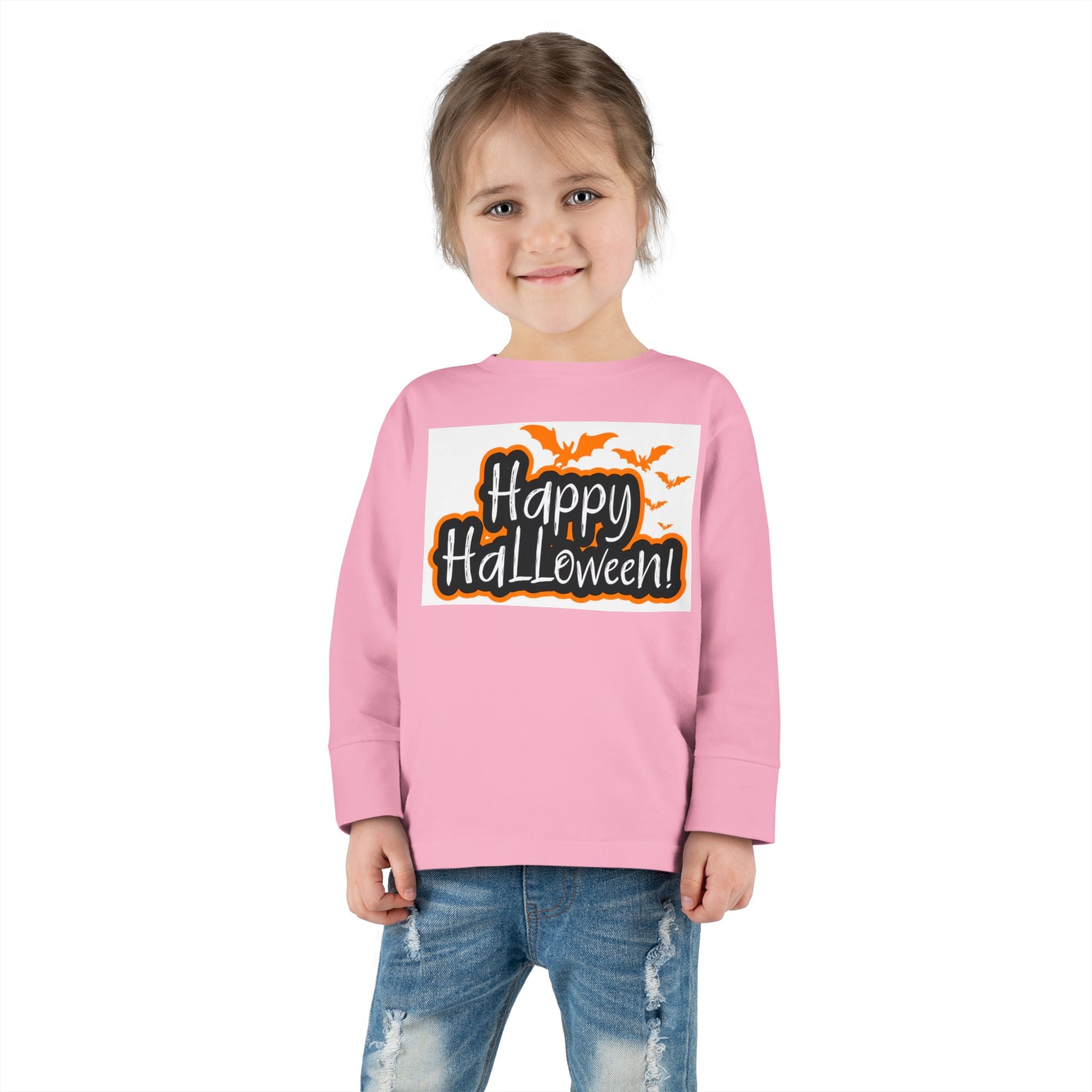 Toddler Halloween Long Sleeve Tee - Perfect for Trick-or-Treating, Fall Celebrations, Family Photos, Halloween Parties, Cute Toddler Outfit