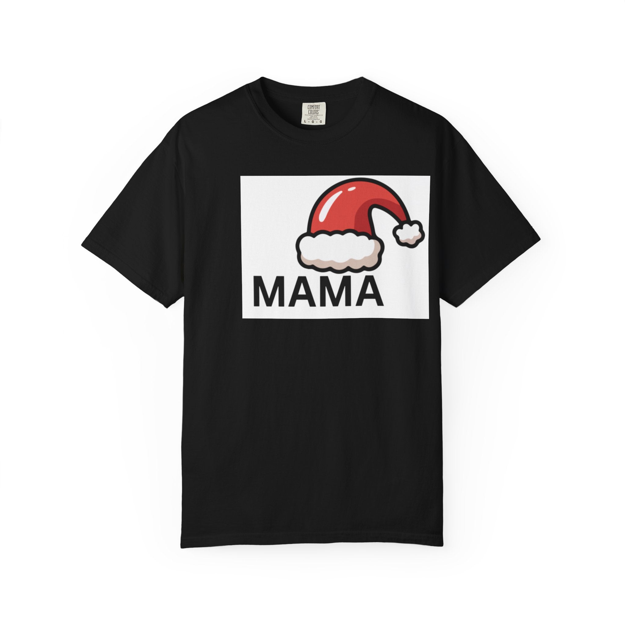 Mama Christmas T-Shirt — Santa Hat Mama Holiday Tee