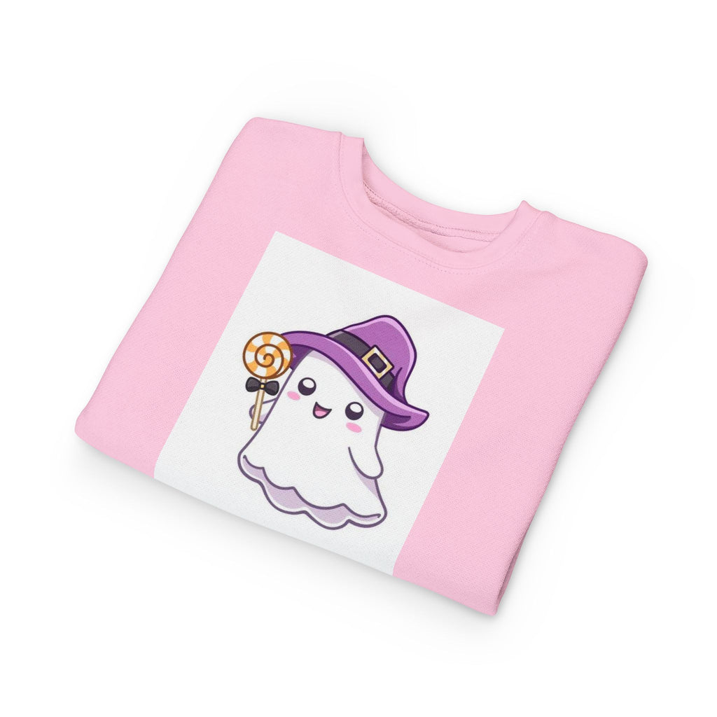 Adorable Toddler Ghost Sweatshirt for Halloween Fun, Kids' Holiday Clothing, Cute Costume, Perfect for Trick-or-Treating, Cozy Kids Gift