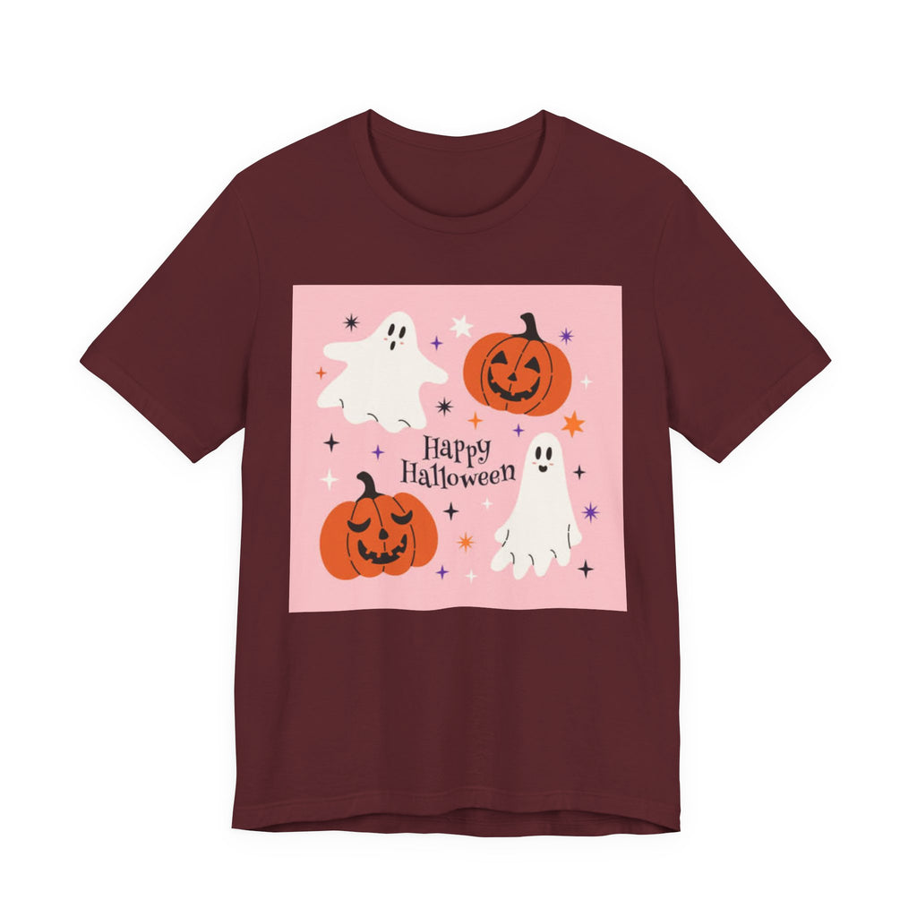 Happy Halloween Ghosts Tee, Spooky Shirt, Unisex Halloween T-Shirt, Ghost and Pumpkin Graphic Tee, Fall Celebration Apparel, Costume [...]