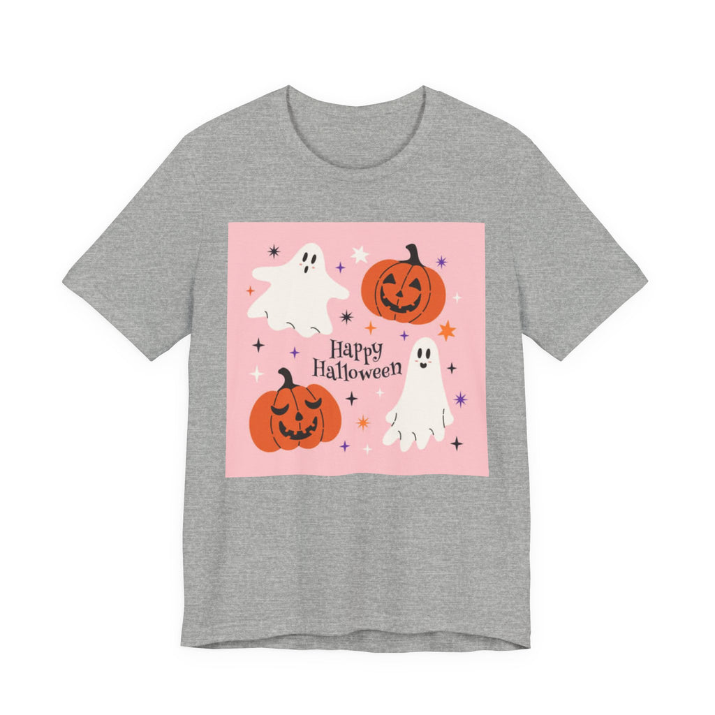 Happy Halloween Ghosts Tee, Spooky Shirt, Unisex Halloween T-Shirt, Ghost and Pumpkin Graphic Tee, Fall Celebration Apparel, Costume [...]