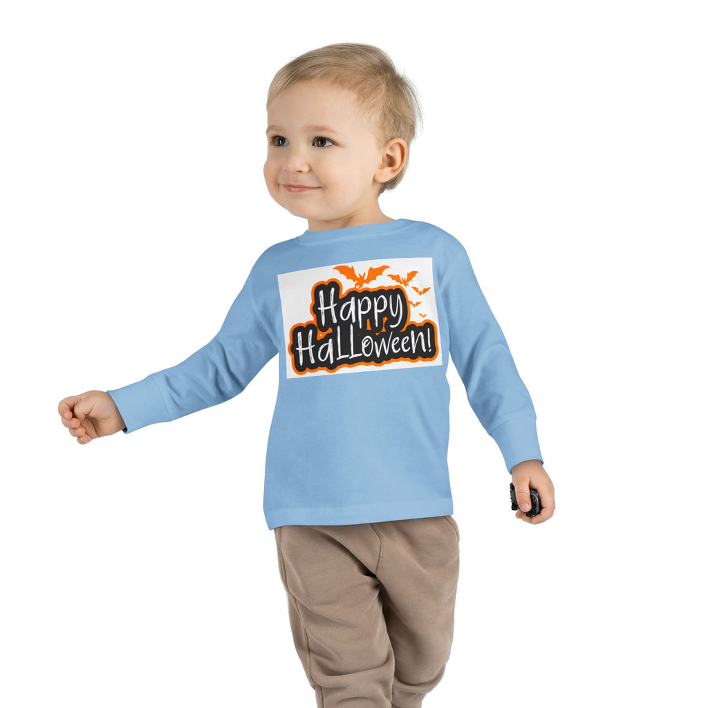 Toddler Halloween Long Sleeve Tee - Perfect for Trick-or-Treating, Fall Celebrations, Family Photos, Halloween Parties, Cute Toddler Outfit