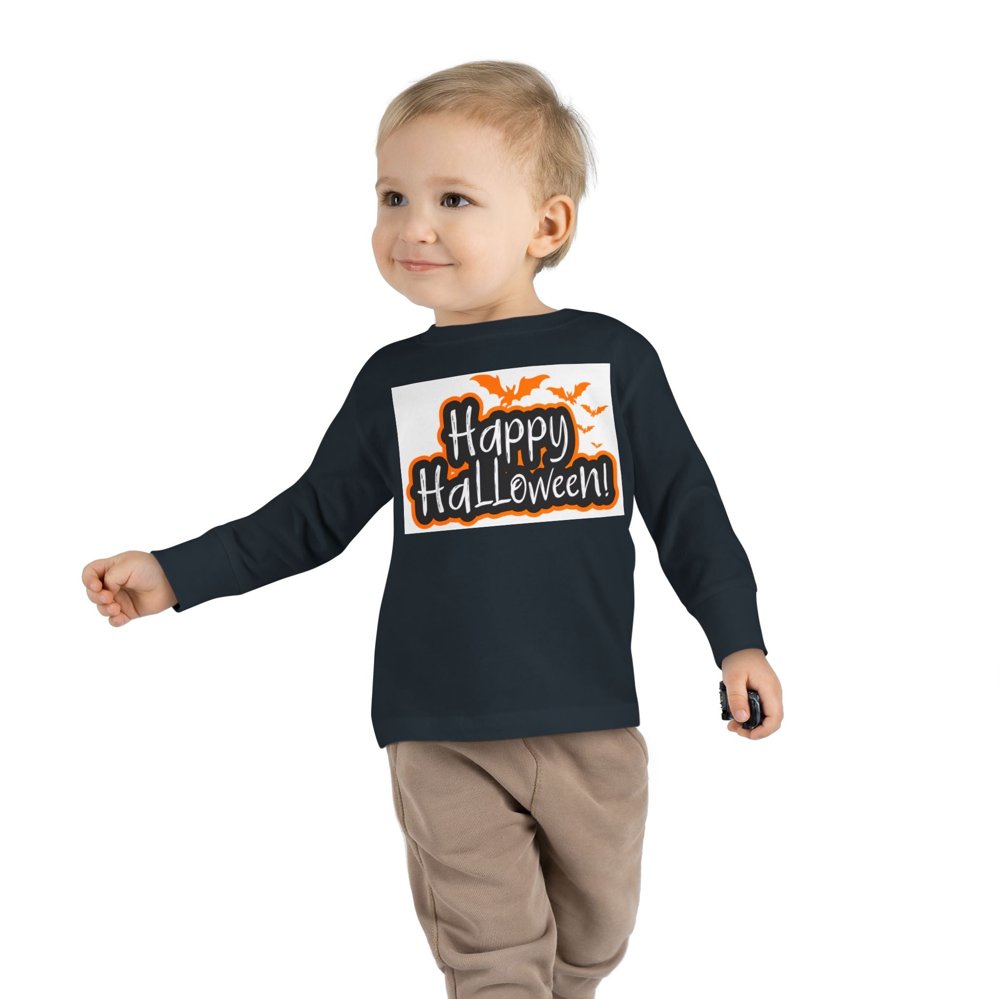 Toddler Halloween Long Sleeve Tee - Perfect for Trick-or-Treating, Fall Celebrations, Family Photos, Halloween Parties, Cute Toddler Outfit