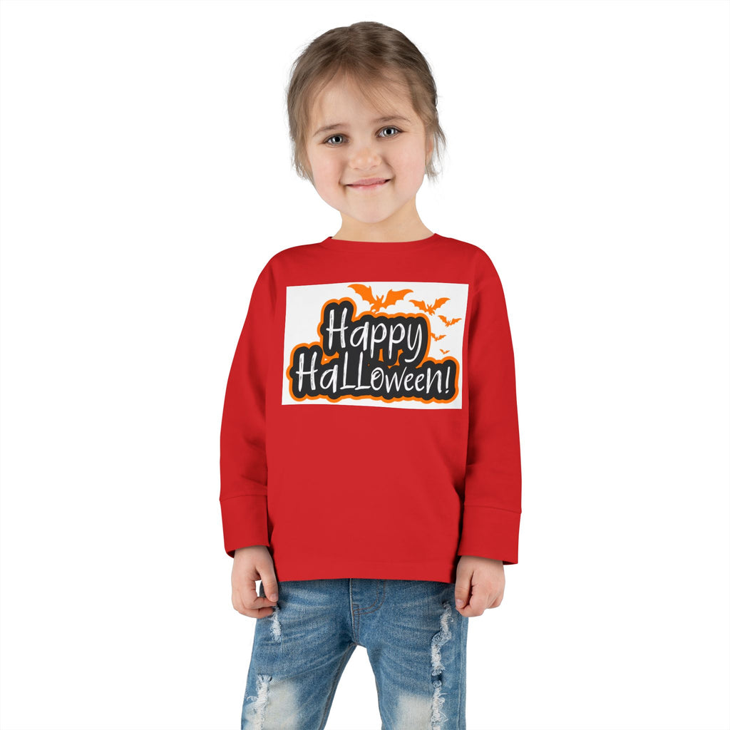 Toddler Halloween Long Sleeve Tee - Perfect for Trick-or-Treating, Fall Celebrations, Family Photos, Halloween Parties, Cute Toddler Outfit